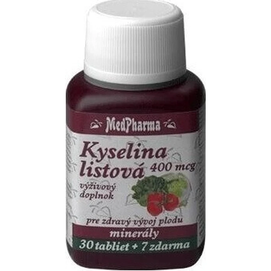 MedPharma Фолиевая кислота 400 мкг 1×37 табл, Фолиевая кислота: цены и характеристики