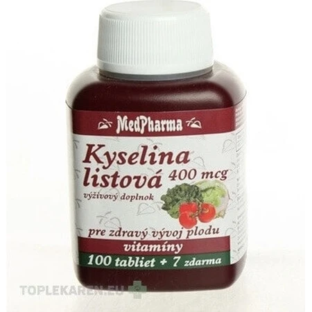 MedPharma Фолиевая кислота 400 мкг 1×37 табл, Фолиевая кислота: цены и характеристики
