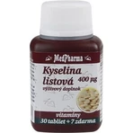 MedPharma Фолиевая кислота 400 мкг 1×37 табл, Фолиевая кислота: цены и характеристики