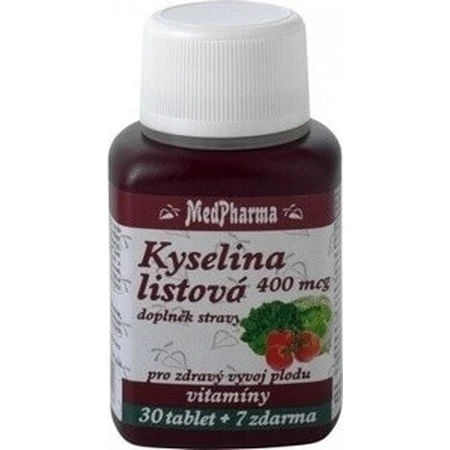 MedPharma Фолиевая кислота 400 мкг 1×37 табл, Фолиевая кислота: цены и характеристики