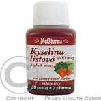 MedPharma Фолиевая кислота 400 мкг 1×37 табл, Фолиевая кислота: цены и характеристики