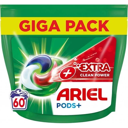 Ariel All-in-1 PODS Extra clean, гелеві капсули для прання, 60 шт, прання 1×60, гелеві капсули для прання: ціни та характеристики