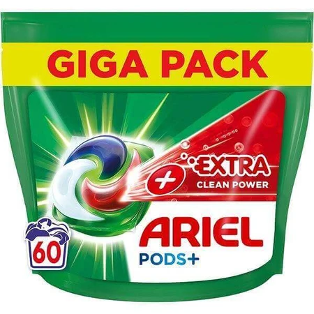 Ariel All-in-1 PODS Extra clean, гелеві капсули для прання, 60 шт, прання 1×60, гелеві капсули для прання: ціни та характеристики