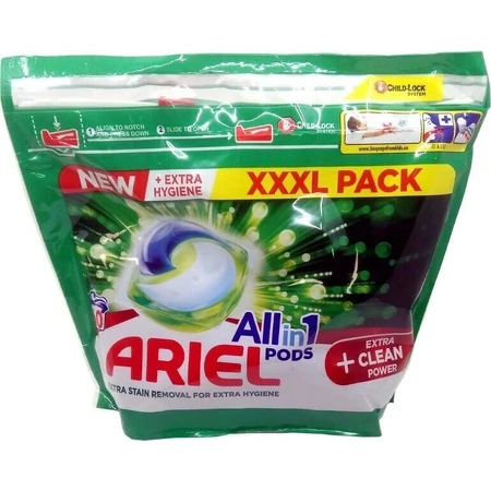 Ariel All-in-1 PODS Extra clean, гелеві капсули для прання, 60 шт, прання 1×60, гелеві капсули для прання: ціни та характеристики