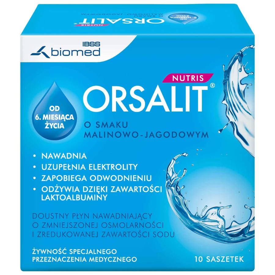 Орсалит Нутрис Biomed Orsalit Nutris, вкус малины и черники, 10 пакетиков: цены и характеристики