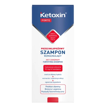 L'Biotica Ketoxin Forte, Зміцнюючий шампунь проти лупи, 200 мл + Шампунь для волосся та шкіри голови, 50 мл безкоштовно: ціни та характеристики