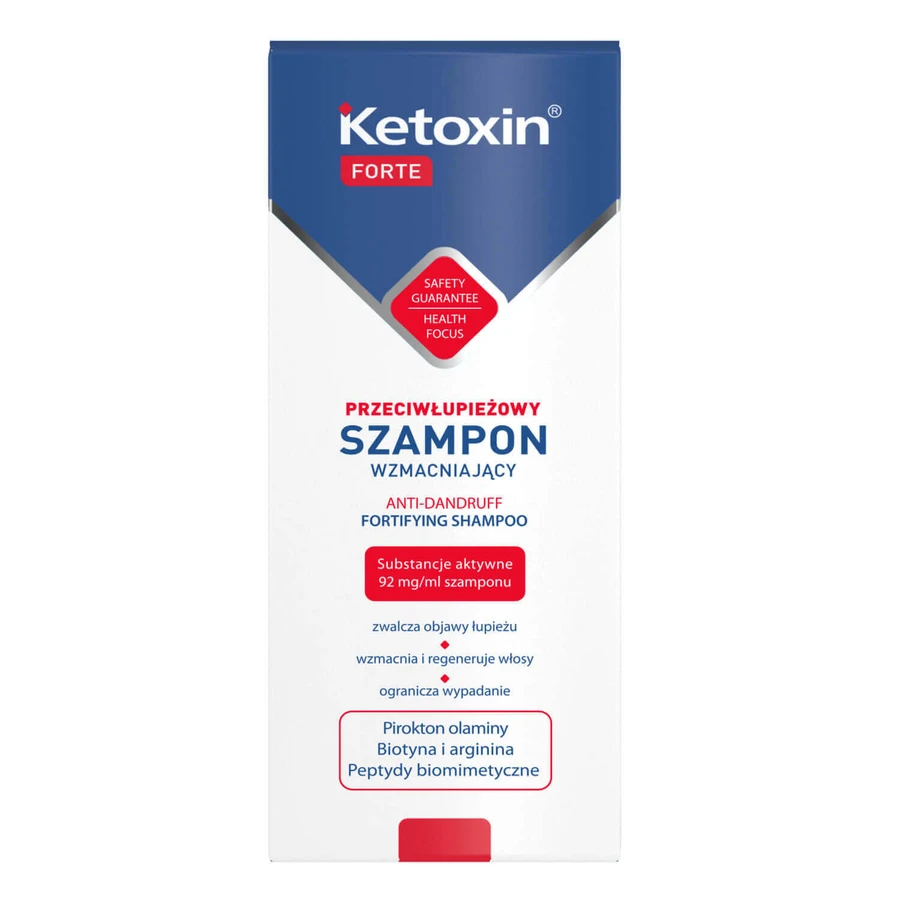 L'Biotica Ketoxin Forte, Зміцнюючий шампунь проти лупи, 200 мл + Шампунь для волосся та шкіри голови, 50 мл безкоштовно: ціни та характеристики
