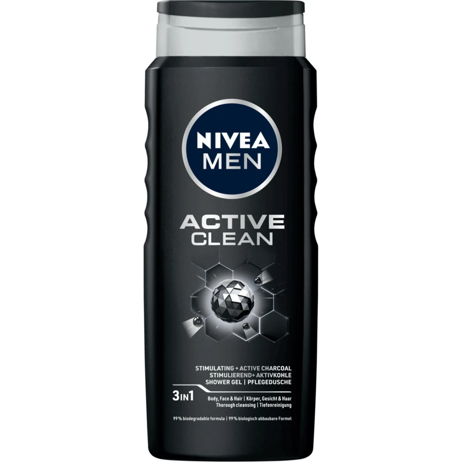 Nivea Men el shower active clean, 500 мл: цены и характеристики