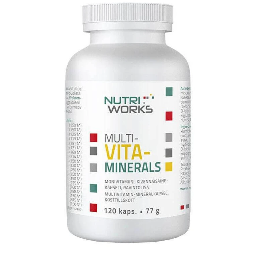 NutriWorks Multivitaminerals 120 капсул: цены и характеристики