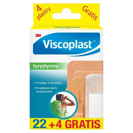 Viscoplast Tourist, пластыри, 22 штуки + 4 штуки бесплатно: цены и характеристики