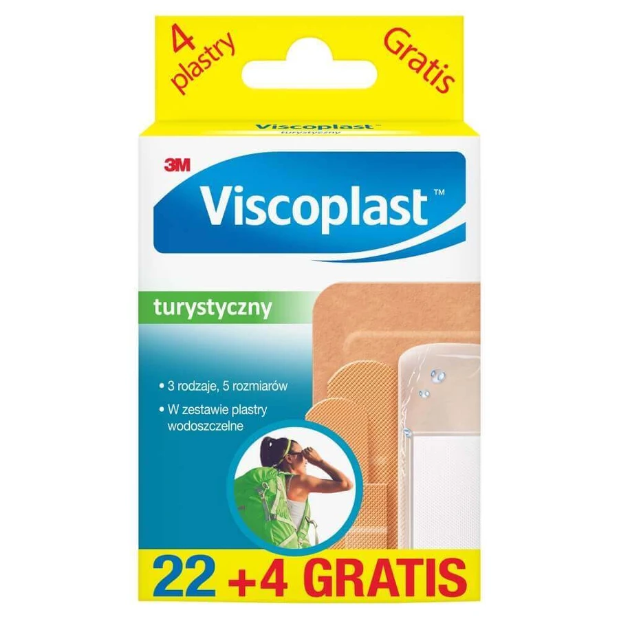 Viscoplast Tourist, пластыри, 22 штуки + 4 штуки бесплатно: цены и характеристики