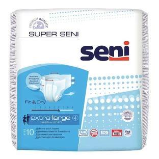 Закриті підгузники, дуже великі, 10 штук, Super Seni
