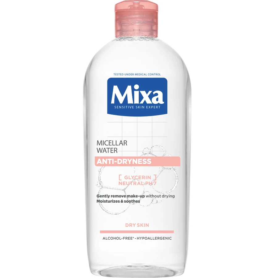 Мицеллярная вода Mixa Anti-dryness для сухой кожи, 400 мл: цены и характеристики