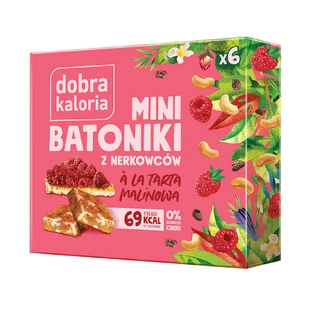 Good Kaloria Мини-батончики из кешью а'ля малиновый пирог, без добавления сахара, 6 штук