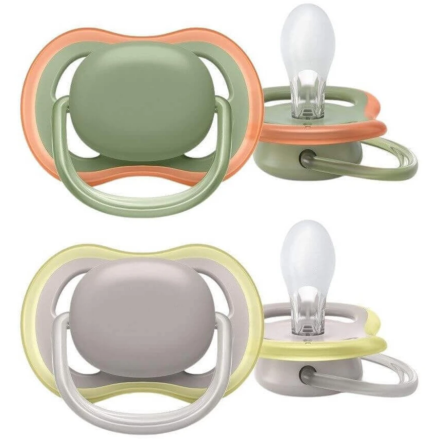 Пустушка Philips Avent Ultra повітряно-нейтральна 6-18м 2 шт: ціни та характеристики
