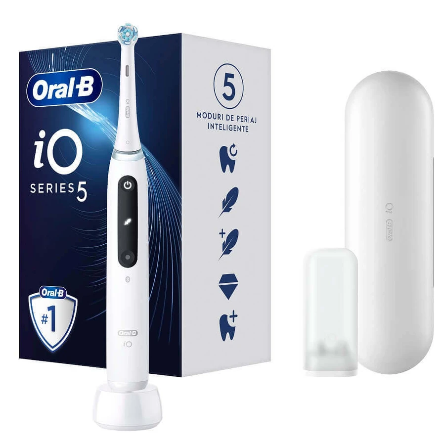 Електрична зубна щітка iO5 Quite White, Oral-B: ціни та характеристики