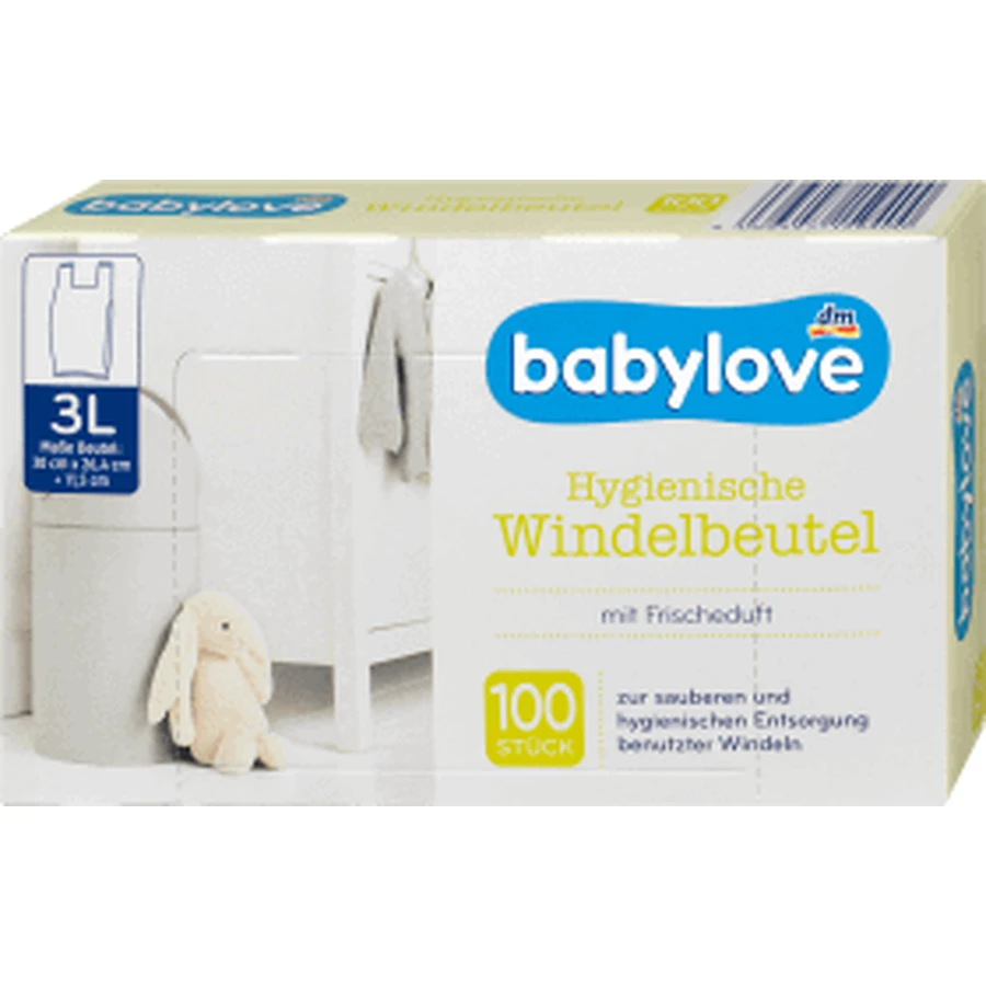 Пакеты для подгузников Babylove, 100 шт.: цены и характеристики