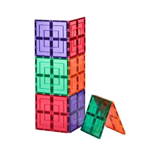 Строительный набор с магнитными деталями Large Square Pack, +3 года, 8 деталей, Learn & Grow