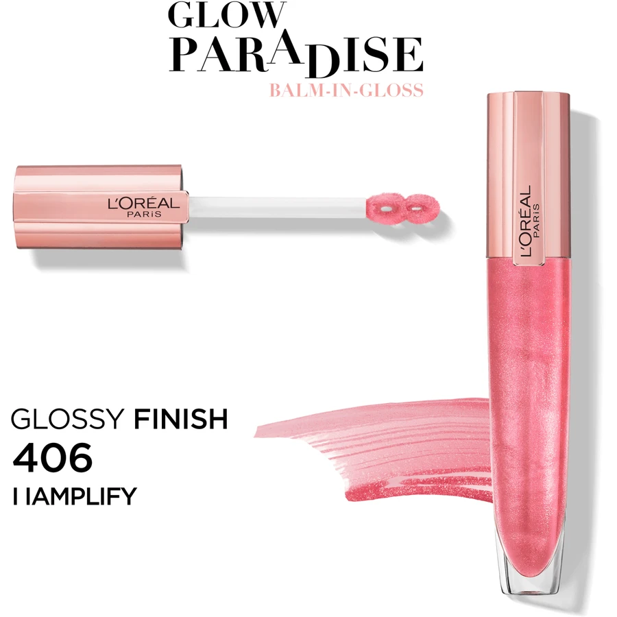 L'Oréal Paris Glow Paradise Balm in gloss 406 I Amplify lipstick 7 ml: цены и характеристики