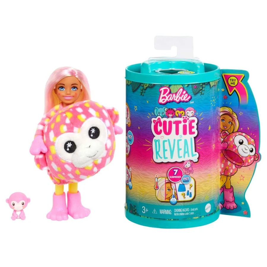 Кукла Chelsea Cutie Reveal, обезьянка, Barbie: цены и характеристики