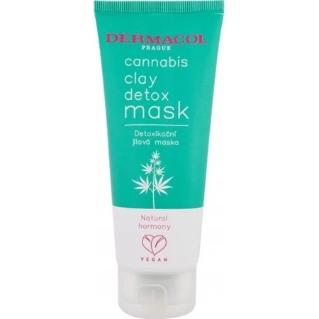 Детоксикуюча глиняна маска Dermacol Cannabis 1×100 мл, маска для обличчя: ціни та характеристики