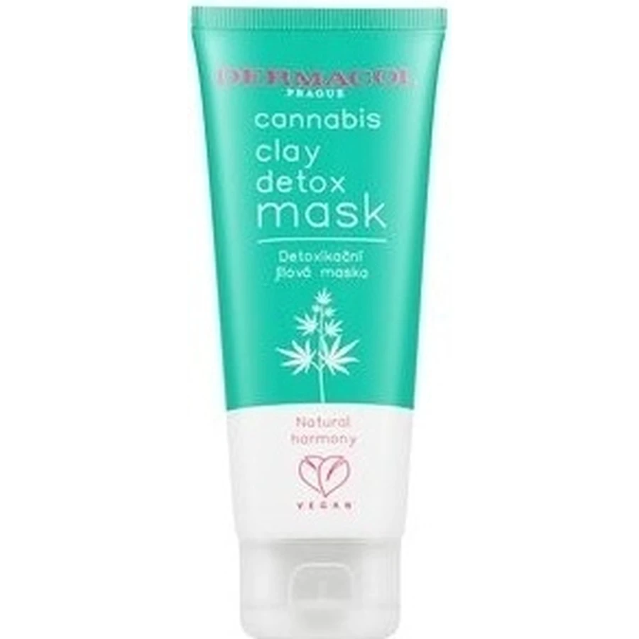 Детоксикуюча глиняна маска Dermacol Cannabis 1×100 мл, маска для обличчя: ціни та характеристики