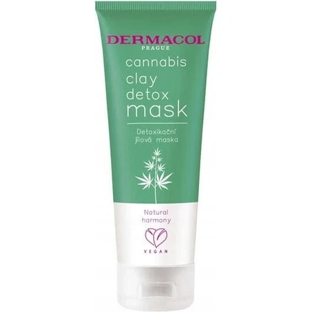 Детоксикуюча глиняна маска Dermacol Cannabis 1×100 мл, маска для обличчя: ціни та характеристики