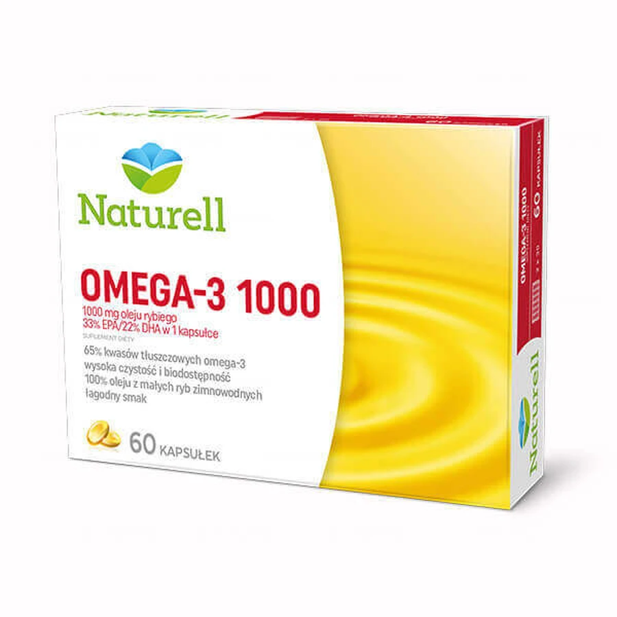 Naturell Омега-3 1000, 60 капсул: ціни та характеристики