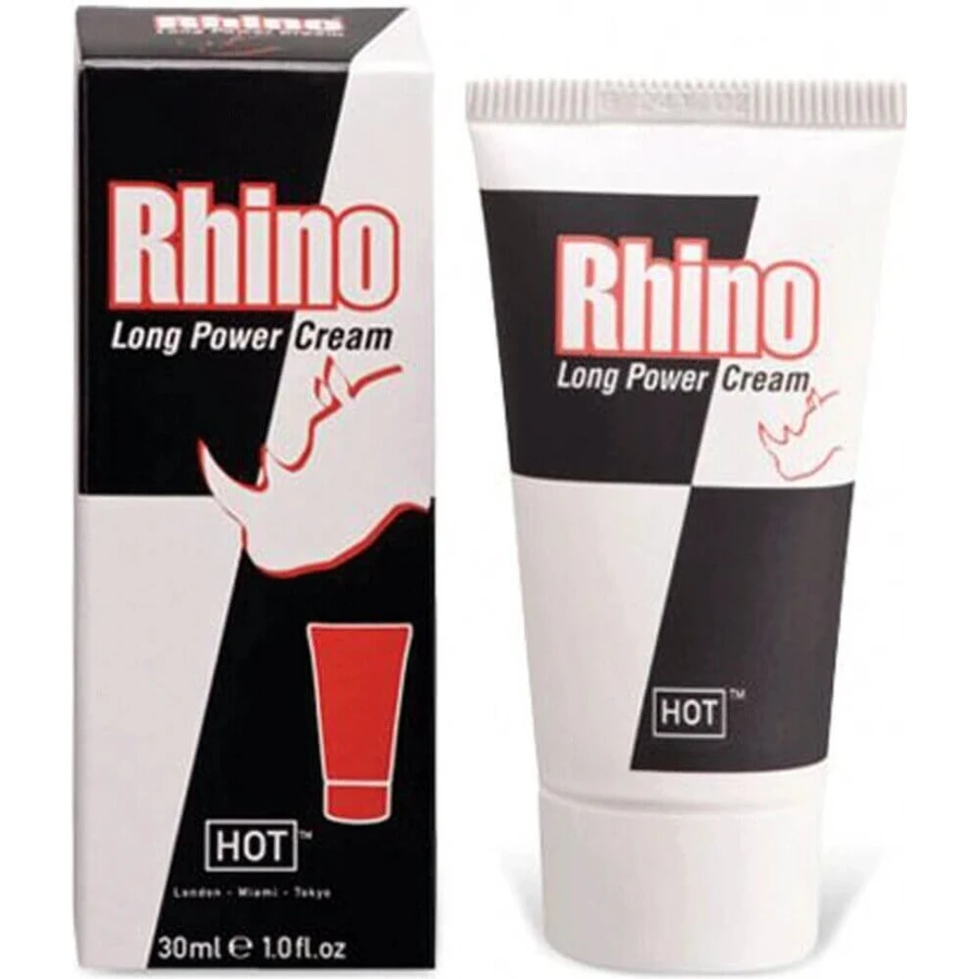 Hot Rhino Long Power Penis Cream 1×30 мл, крем для пеніса: ціни та характеристики