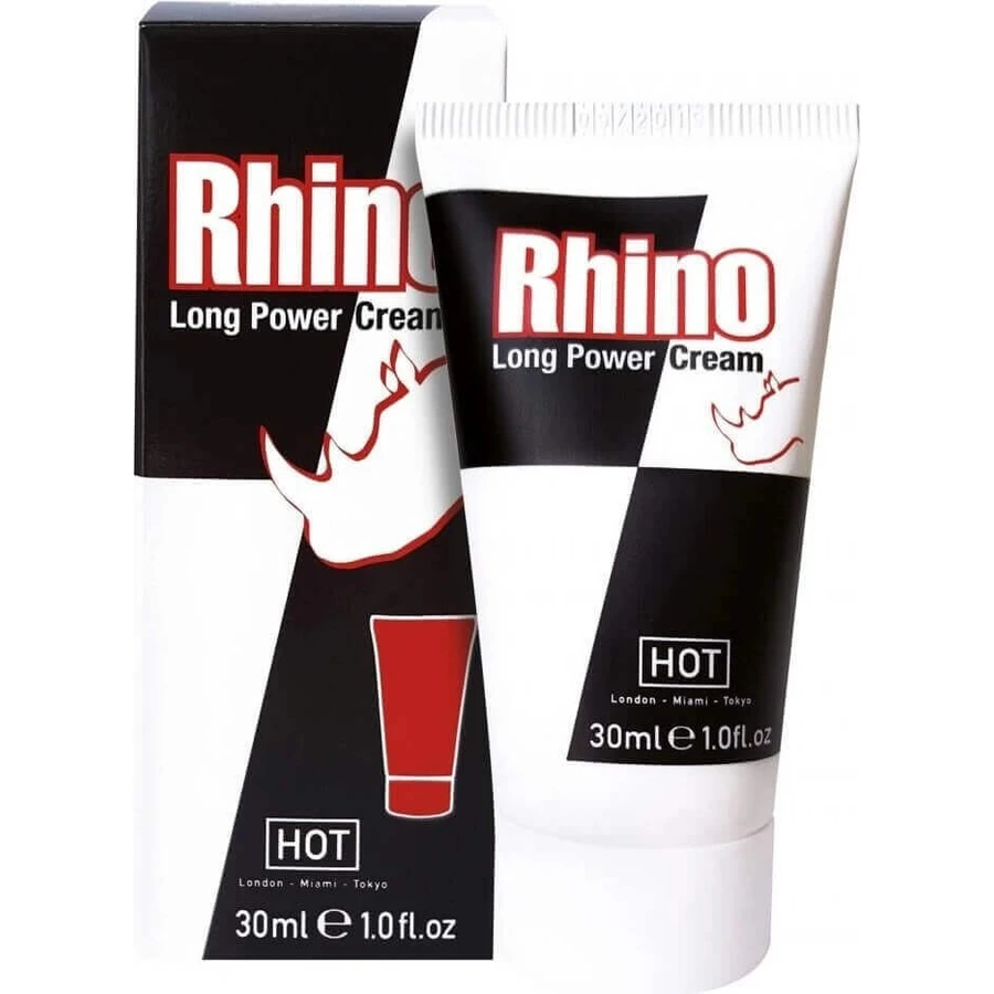 Hot Rhino Long Power Penis Cream 1×30 мл, крем для пеніса: ціни та характеристики