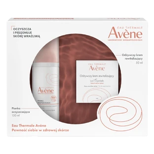 Універсальний доглядовий набір Avene Les Essentiels, Очищуюча пінка, 150 мл + Відновлюючий крем, 50 мл
