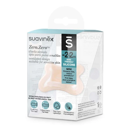 Suavinex SX Pro Zero, пустушка, силіконова, фізіологічна, для новонароджених та немовлят до 2 місяців, 1 шт.: ціни та характеристики