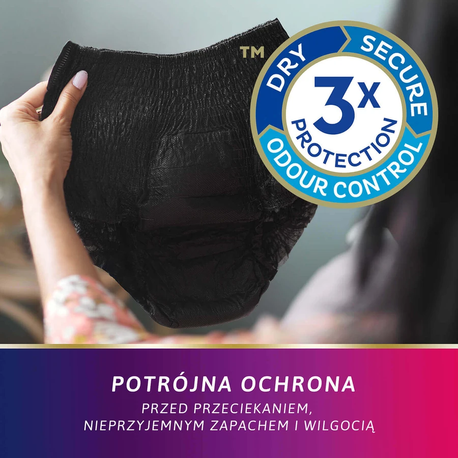 Трусики для дорослих Tena Lady Plus Noir M 9 шт: ціни та характеристики