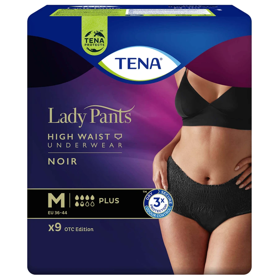 Трусики для дорослих Tena Lady Plus Noir M 9 шт: ціни та характеристики