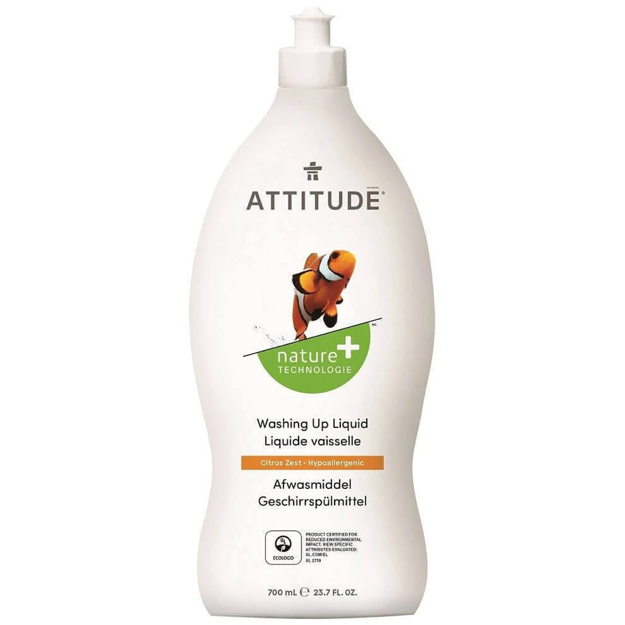 Рідина для миття посуду з ароматом лимонної цедри Attitude 700 мл: ціни та характеристики