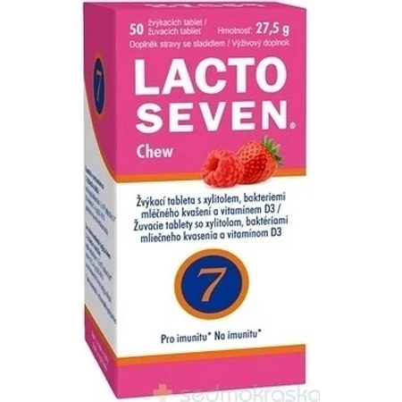 Vitabalans LACTOSEVEN Жувальні таблетки 1×50 таб, підтримка імунної системи: ціни та характеристики