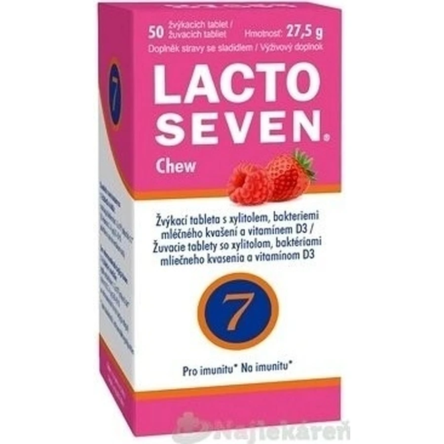 Vitabalans LACTOSEVEN Жувальні таблетки 1×50 таб, підтримка імунної системи: ціни та характеристики
