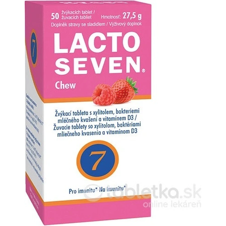 Vitabalans LACTOSEVEN Жувальні таблетки 1×50 таб, підтримка імунної системи: ціни та характеристики