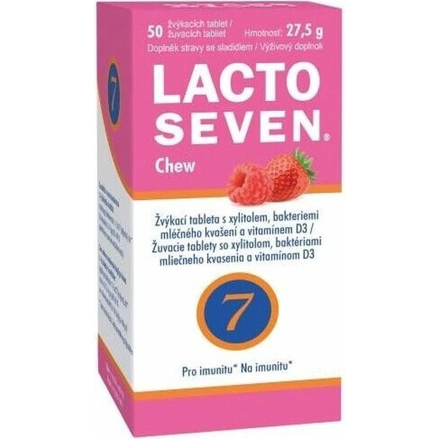 Vitabalans LACTOSEVEN Жувальні таблетки 1×50 таб, підтримка імунної системи: ціни та характеристики