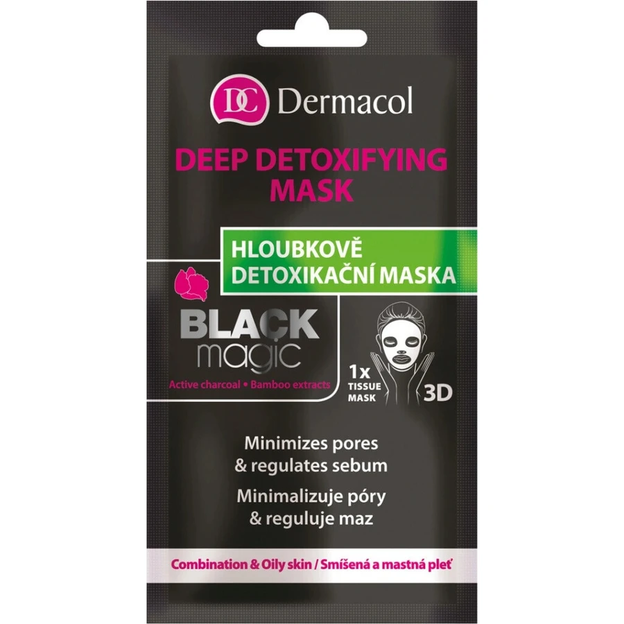 Dermacol Текстильная детокс-маска Black Magic 1×1 шт, детоксикация кожи: цены и характеристики