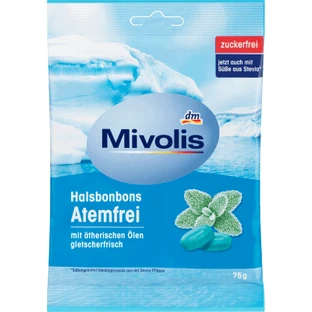 Капли для горла Mivolis Свежее дыхание, 75 г