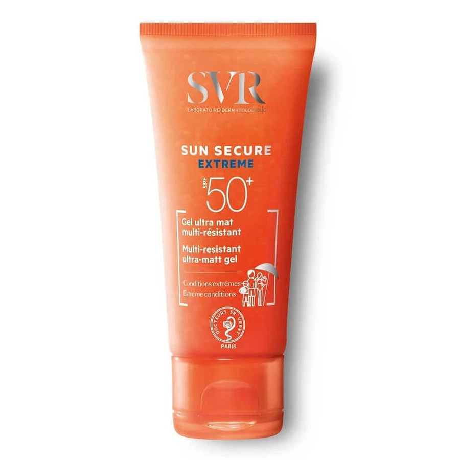 Сонцезахисний ультра-матовий гель SVR Sun Secure Extrem SPF 50+ Sun Secure, 50 мл: ціни та характеристики