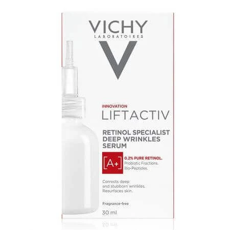 Vichy Liftactiv Specialist Сироватка проти зморшок з ретинолом, 30 мл: ціни та характеристики