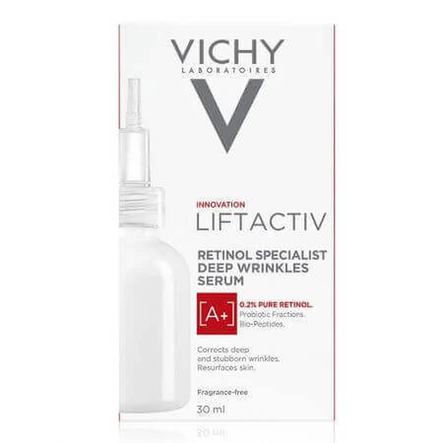 Vichy Liftactiv Specialist Сироватка проти зморшок з ретинолом, 30 мл: ціни та характеристики
