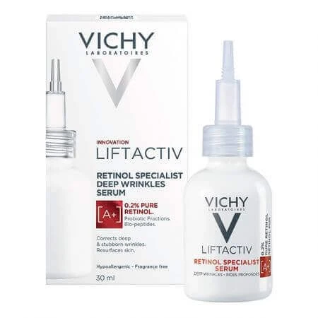 Vichy Liftactiv Specialist Сироватка проти зморшок з ретинолом, 30 мл: ціни та характеристики