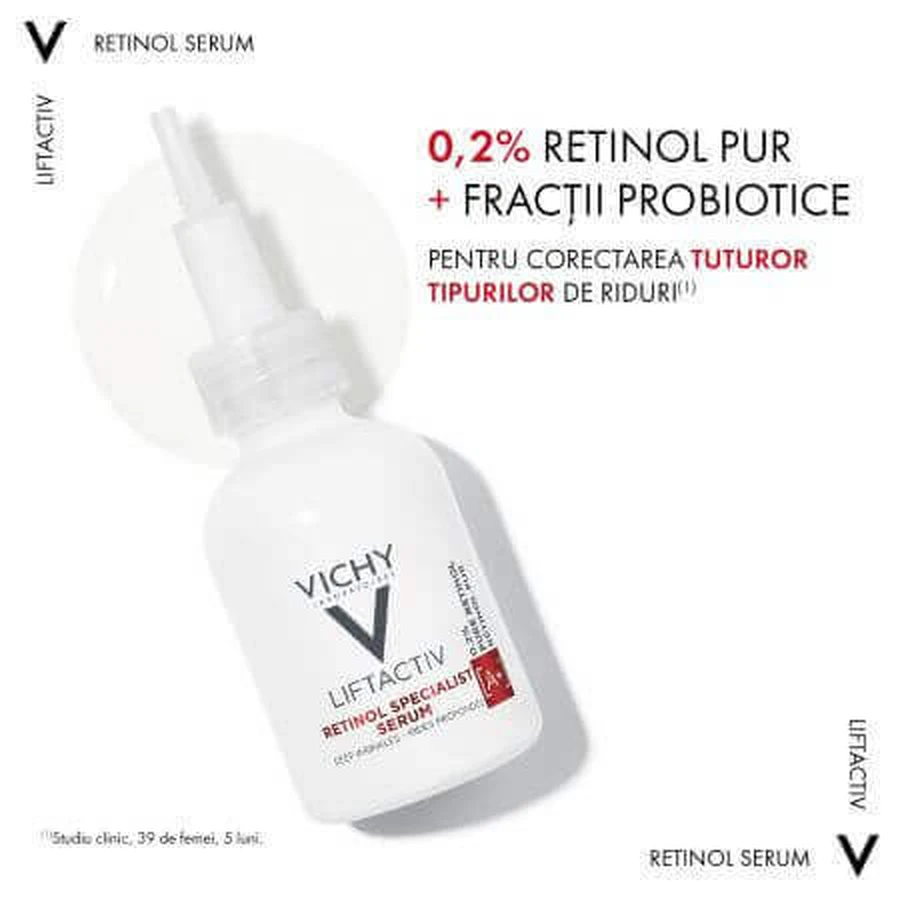 Vichy Liftactiv Specialist Сироватка проти зморшок з ретинолом, 30 мл: ціни та характеристики