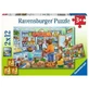 Пазл "Продукти", 2х12 деталей, +3 роки, Ravensburger