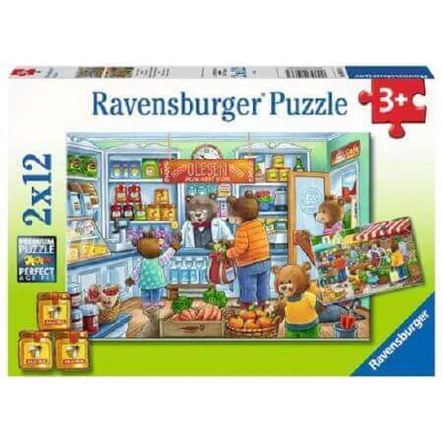 Пазл "Продукти", 2х12 деталей, +3 роки, Ravensburger: ціни та характеристики