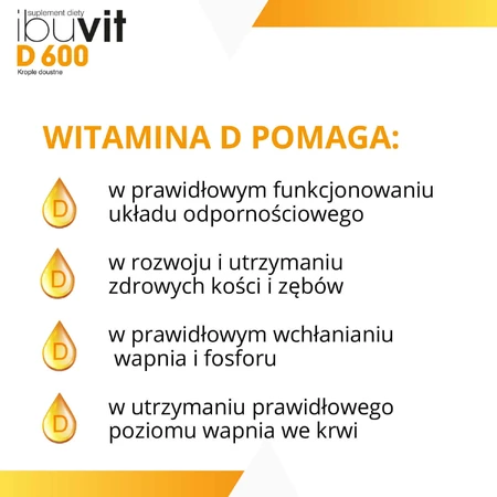 Ібувіт D 600, вітамін D для немовлят та дітей, краплі оральні, 10 мл: ціни та характеристики