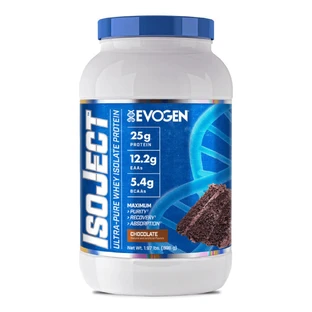 Порошок ізоляту протеїну зі смаком шоколаду Isoject, 896 г, Evogen